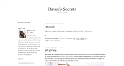 Desktop Screenshot of daveesecrets.blogspot.com