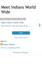 Mobile Screenshot of meetindians.blogspot.com