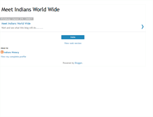 Tablet Screenshot of meetindians.blogspot.com