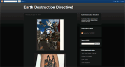 Desktop Screenshot of earthdestructiondirective.blogspot.com