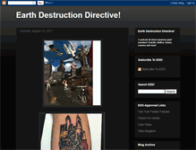 Tablet Screenshot of earthdestructiondirective.blogspot.com