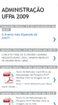 Mobile Screenshot of admufpa2009.blogspot.com