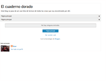 Tablet Screenshot of ester-elcuadernodorado.blogspot.com