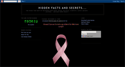 Desktop Screenshot of hiddenfactsandsecrets.blogspot.com