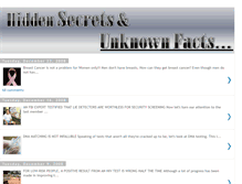 Tablet Screenshot of hiddenfactsandsecrets.blogspot.com