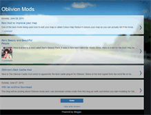 Tablet Screenshot of modsforoblivion.blogspot.com