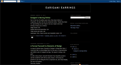 Desktop Screenshot of earigami.blogspot.com