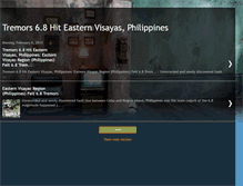 Tablet Screenshot of easternvisayasearthquake.blogspot.com