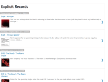 Tablet Screenshot of explicitrecords.blogspot.com