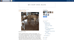 Desktop Screenshot of mynewdogblog.blogspot.com