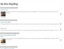 Tablet Screenshot of mynewdogblog.blogspot.com