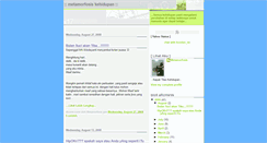 Desktop Screenshot of metamorfosiskehidupan.blogspot.com