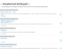 Tablet Screenshot of metamorfosiskehidupan.blogspot.com