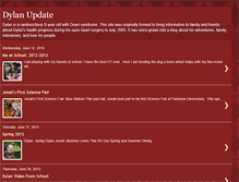Tablet Screenshot of dylanupdate.blogspot.com