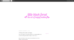 Desktop Screenshot of littleblackforest.blogspot.com