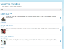 Tablet Screenshot of conelynsparadise.blogspot.com