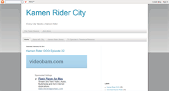 Desktop Screenshot of kamenridercity.blogspot.com