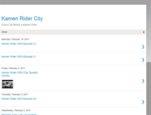 Tablet Screenshot of kamenridercity.blogspot.com