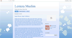 Desktop Screenshot of lenteramuslim.blogspot.com