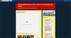 Desktop Screenshot of integracionsocialcolumela.blogspot.com