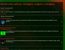 Tablet Screenshot of biosferadelcarbono.blogspot.com