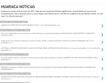 Tablet Screenshot of huariacanoticias.blogspot.com