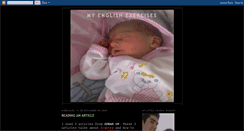 Desktop Screenshot of myenglishexercises.blogspot.com