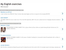 Tablet Screenshot of myenglishexercises.blogspot.com