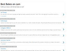 Tablet Screenshot of bestbabesoncam.blogspot.com