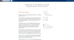 Desktop Screenshot of googleultimateteamfranchisesoluti.blogspot.com