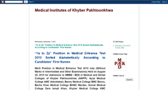 Desktop Screenshot of medicalkp.blogspot.com