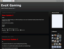 Tablet Screenshot of evoxindia.blogspot.com