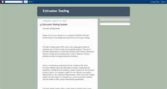 Desktop Screenshot of extrusiontools.blogspot.com