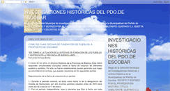 Desktop Screenshot of historiadelpartidodescobar.blogspot.com