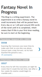 Mobile Screenshot of fantasynovelwriter.blogspot.com