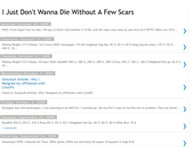 Tablet Screenshot of ijustdontwannadiewithoutafewscars.blogspot.com