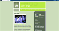 Desktop Screenshot of gamesplays.blogspot.com