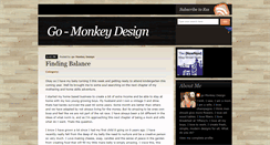 Desktop Screenshot of gomonkeydesign.blogspot.com