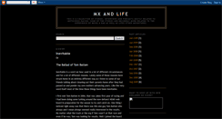 Desktop Screenshot of mxandlife.blogspot.com