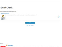 Tablet Screenshot of emailcheck.blogspot.com