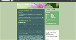 Desktop Screenshot of aneclecticgarden.blogspot.com