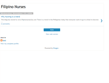 Tablet Screenshot of filipinonurses.blogspot.com