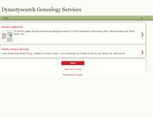 Tablet Screenshot of dynastysearch.blogspot.com
