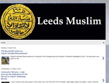 Tablet Screenshot of leedsmuslim.blogspot.com