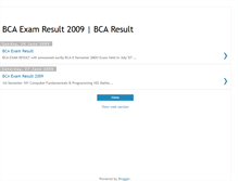 Tablet Screenshot of bcaexamresult.blogspot.com