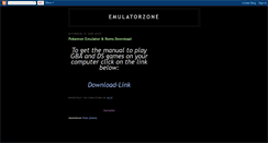 Desktop Screenshot of emulatorz-zone.blogspot.com