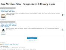 Tablet Screenshot of cara-membuat-tahu-tempe.blogspot.com