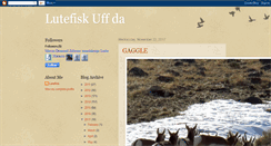 Desktop Screenshot of lutefiskuffda.blogspot.com