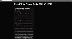 Desktop Screenshot of callstoanywherefree.blogspot.com