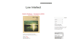 Desktop Screenshot of lowintellect.blogspot.com